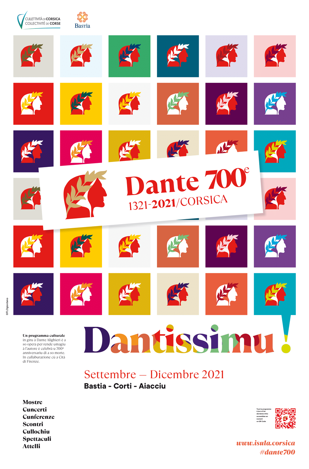 dante affiche aéroport - Logo et Identité visuelle Dante 700e Dantissimu !