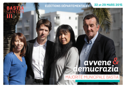 Elections départementales corse canton Bastia 2015