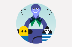 Illustration digitale  » happy daddy « 