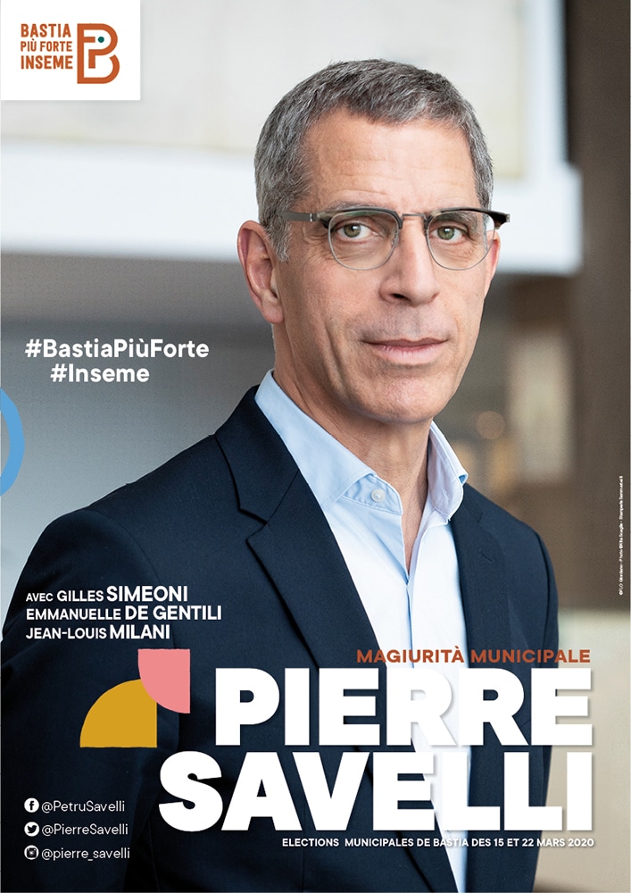 Campagne municipale de Pierre Savelli – Bastia mars 2020